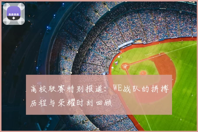 高校联赛特别报道：WE战队的拼搏历程与荣耀时刻回顾
