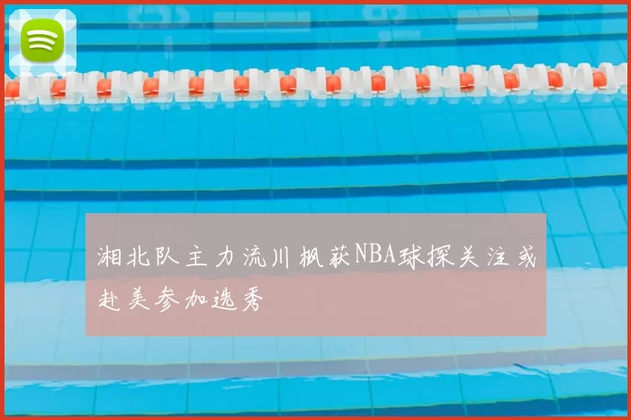 湘北队主力流川枫获NBA球探关注或赴美参加选秀